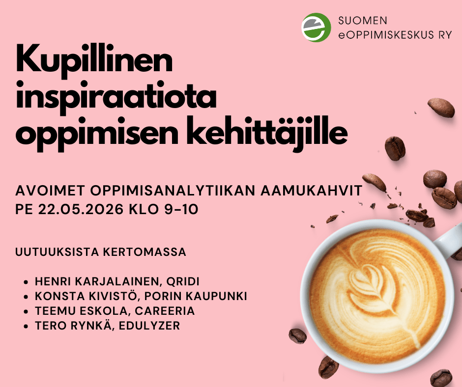 Avoimet aamukahvit 22.5.2026: Oppimisanalytiikka